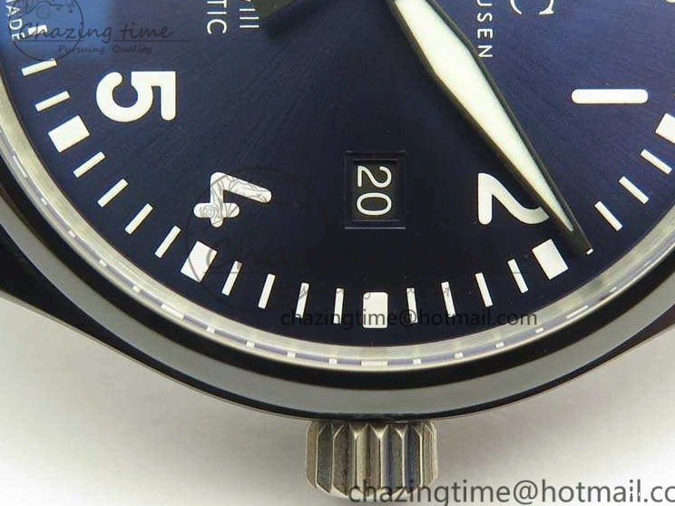 MIROTIME 0409 HighQuality Mark XVIII LAUREUS IW324703 Black Ceramic MKF Best Edition On Black Nylon Strap A 7218